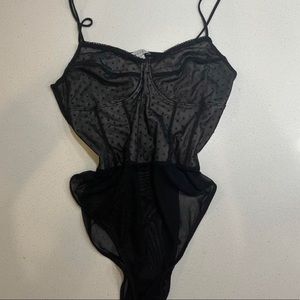 Mesh Polk a dot bodysuit